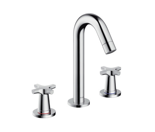 Hansgrohe Logis Classic 3-hole basin mixer with pop-up waste set | Wash basin taps | Hansgrohe