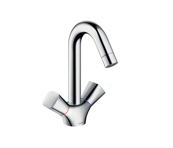 hansgrohe Logis 2-handle basin mixer with pop-up waste set | Wash basin taps | Hansgrohe