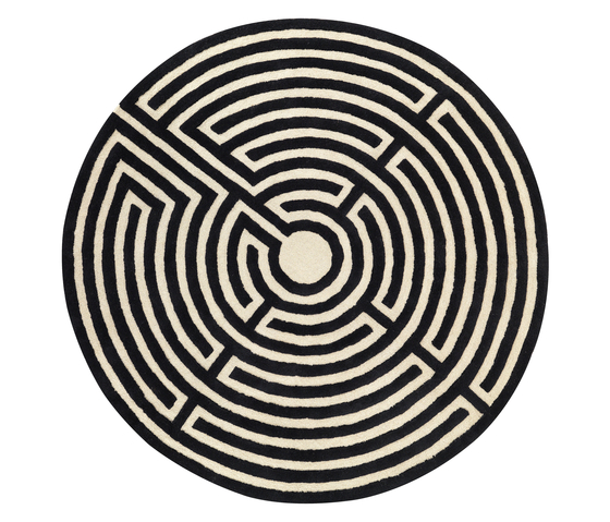 Labyrint Tufted charcoal | Formatteppiche | Kateha