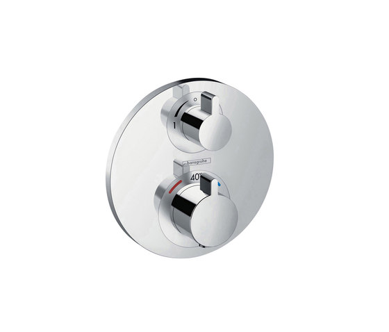 hansgrohe Ecostat S Ecostat S termostato con llave de paso e inversor empotrado | Grifería para duchas | Hansgrohe