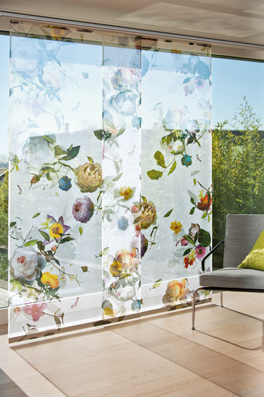 Rose Voile panel curtain | Drapery fabrics | Création Baumann