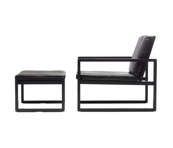 Lazy Sunday armchair with footstool | Sessel | Indera