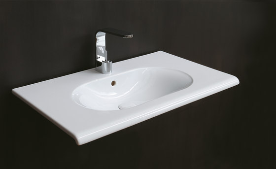 Fluid wall-hung washbasin 100 | Waschtische | Ceramica Cielo