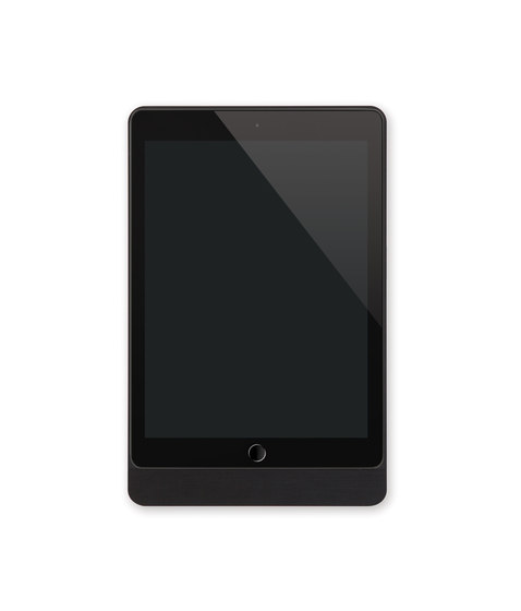 Eve wall mount for iPad - brushed black | Smart phone / Tablet docking stations | Basalte