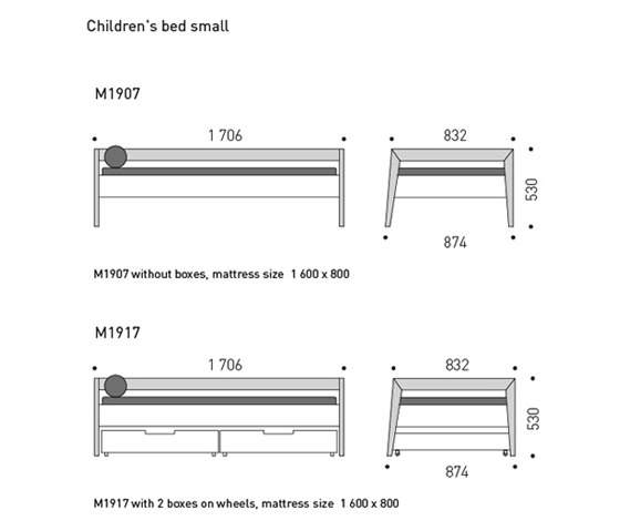 Children Bed small | Letti infanzia | MINT Furniture