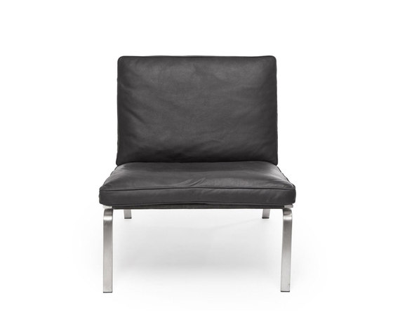 Man Lounge Chair: Premium Leather Black 41599 | Armchairs | NORR11