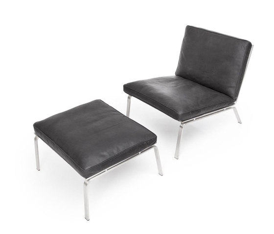 Man lounge chair & ottoman | Armchairs | NORR11