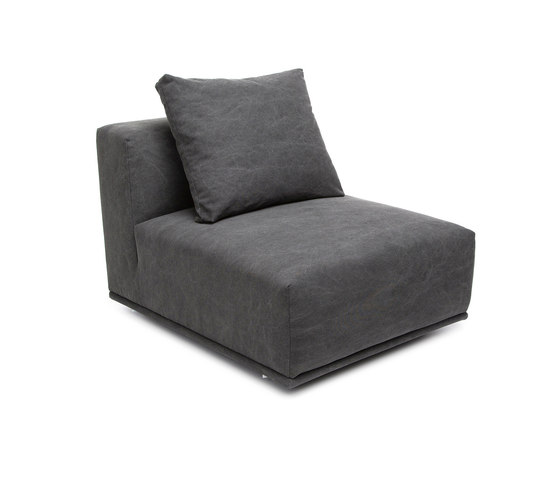 Madonna Sofa, Center: Canvas Washed Black 066 | Modular seating elements | NORR11