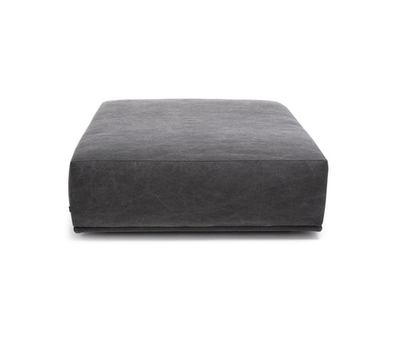 Madonna Sofa Ottoman, Large: Canvas Washed Black 066 | Pufs | NORR11