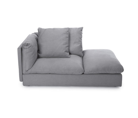 Macchiato Sofa, Left Chaise Longue: Kiss Stone 181 | Modular seating elements | NORR11