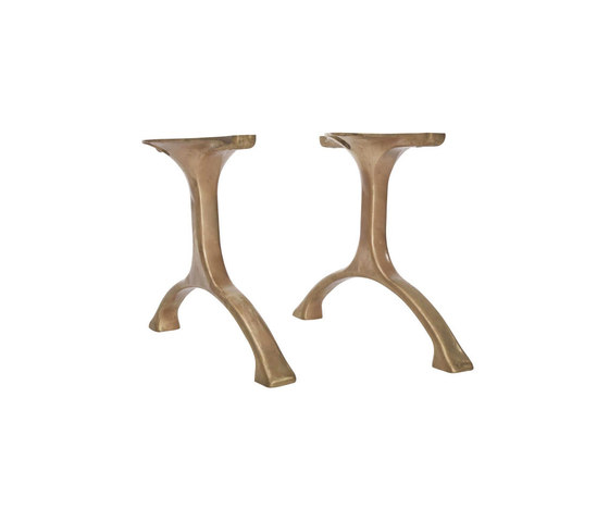 Table Legs Maiden, Set - Brass/Low | Tischgestelle | NORR11