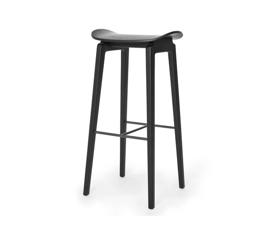 NY11 Bar Chair, Black: High 75 cm | Sgabelli bancone | NORR11