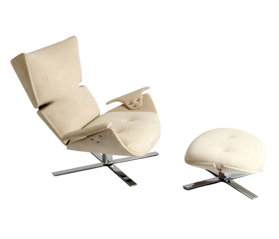 Paulistana Lounge Chair with Ottoman | Poltrone | Espasso