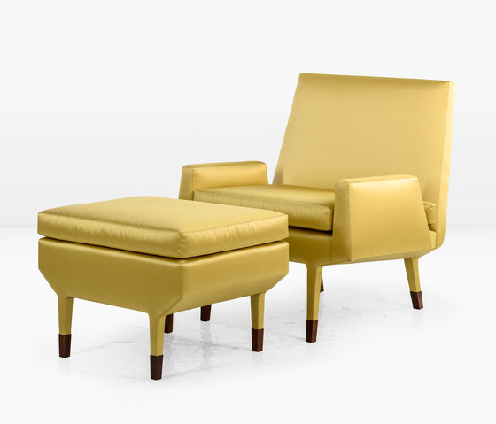 Angott Club Chair with ottoman | Fauteuils | Khouri Guzman Bunce Lininger