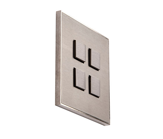 Classics by Lithoss | Select SB4T stainless steel | Interrupteurs à bouton poussoir | Lithoss