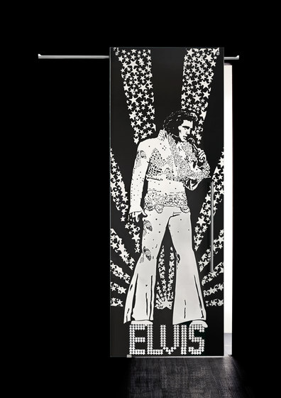 Scorrevole esterno parete⎟Elvis Presley, figura intera | Porte interni | Casali