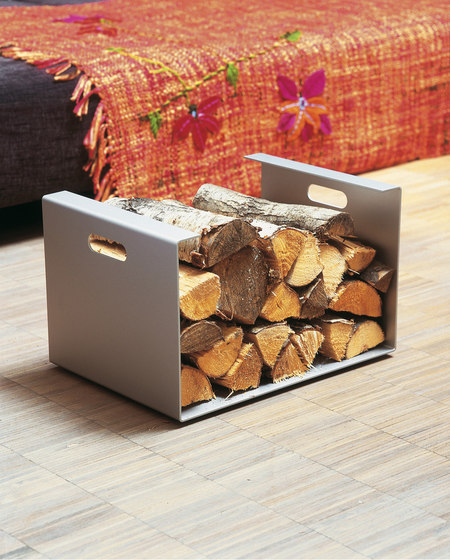 Alu Like Heizer wood carrier | Fireplace accessories | jankurtz