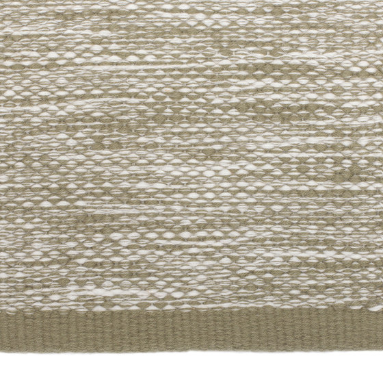 Hand Woven Rug | Green White | Formatteppiche | Bautier
