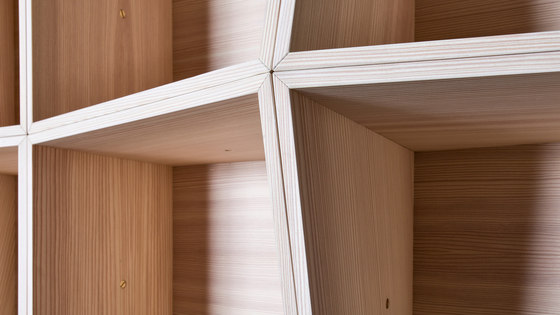 Edge Wall shelving modular system | Regale | Trentino Wood & Design