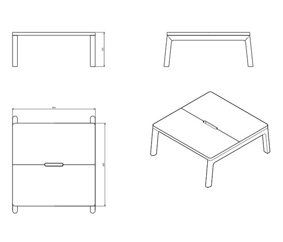 Sofa table 1|2 | Mesas de centro | COW