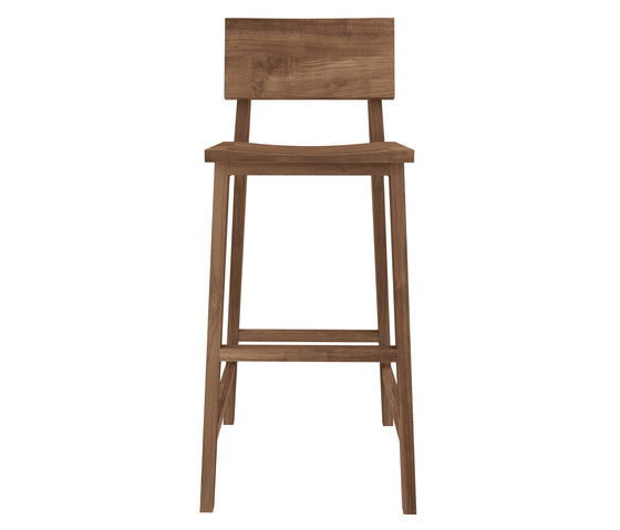 Teak N4 high chair | Sgabelli bancone | Ethnicraft