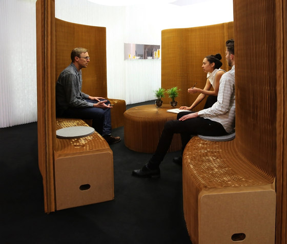 benchwall | natural brown paper | Office Pods | molo