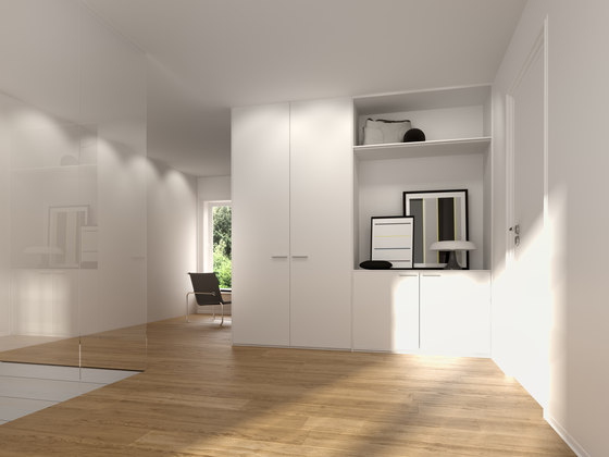 Hinged doors | Polar white | Cabinets | dica