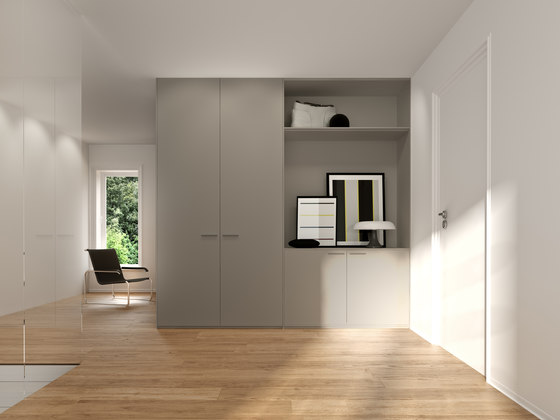 Hinged doors | Polar white | Cabinets | dica