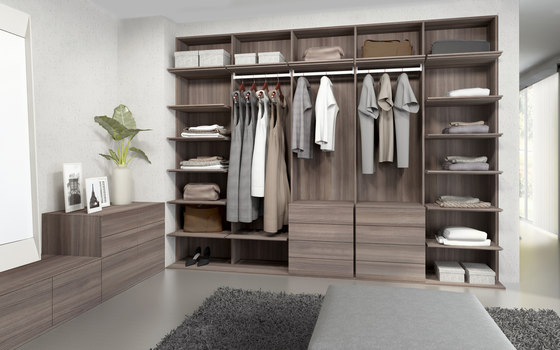 Walk-in closets | Elm chocolate | Cabinets | dica