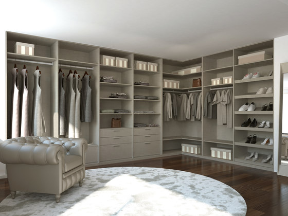 Walk-in closets | Stone | Cabinets | dica