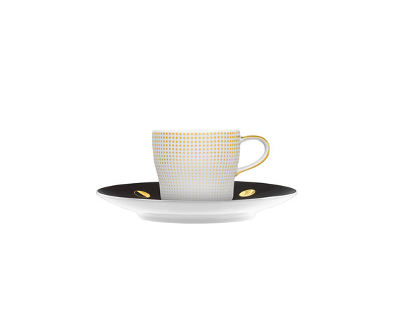 AURÉOLE CLAIR DE LUNE Espresso cup, saucer | Dinnerware | FÜRSTENBERG