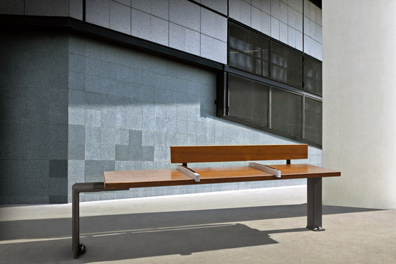 Evéole backless bench type C | Panche | Concept Urbain