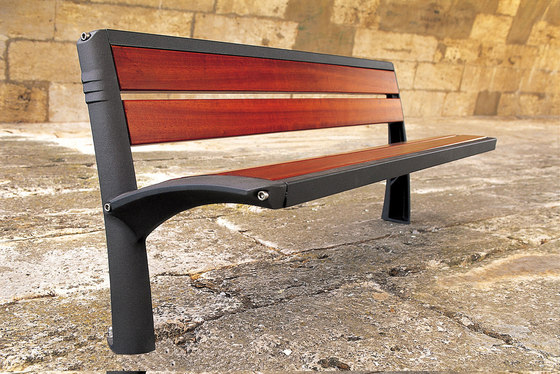Vesta wooden bench | Benches | Concept Urbain