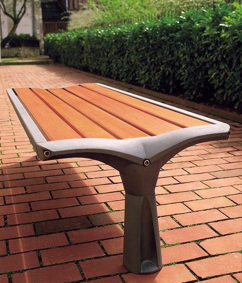 Vesta wooden backless bench | Benches | Concept Urbain