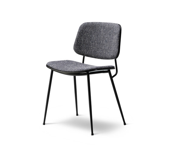 Søborg Steel Base - seat and back upholstered | Sillas | Fredericia Furniture
