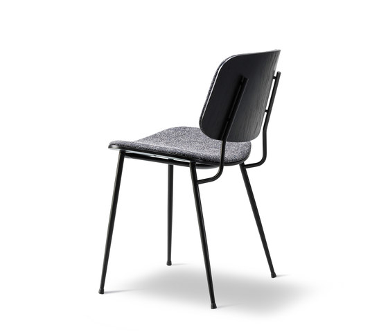 Søborg Steel Base - seat and back upholstered | Stühle | Fredericia Furniture