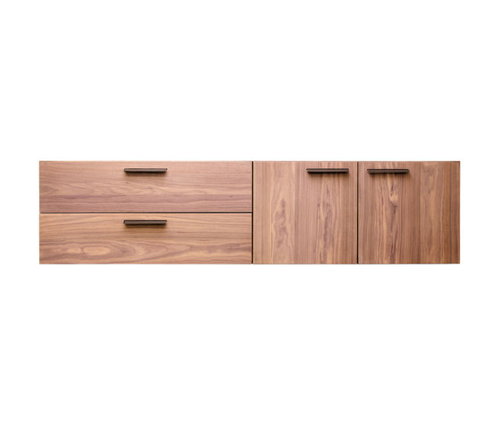 Shale 2 Door - 2 Drawer Wall-Mounted Cabinet | Aparadores | Blu Dot