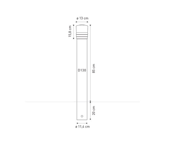 Vesta post D130 | Poller | Concept Urbain