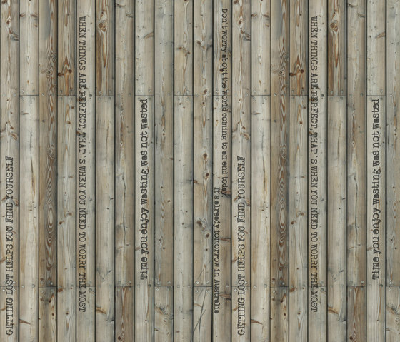 Communication | Natural Message - Words on wood | Rivestimenti su misura | Mr Perswall