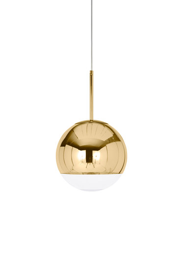 Mirror Ball Pendant Gold 25cm | Lámparas de suspensión | Tom Dixon