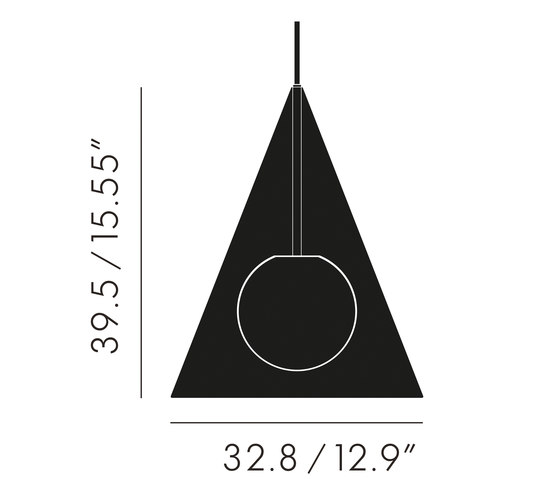 Plane Triangle Pendant | Lampade sospensione | Tom Dixon