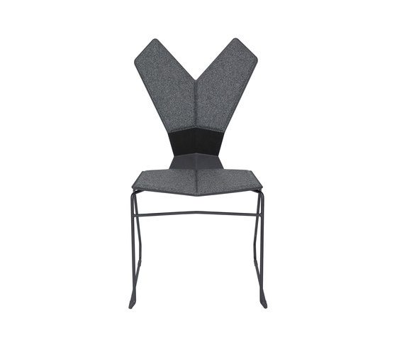 Y Chair Sled Black Shell Black Base | Chairs | Tom Dixon
