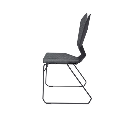Y Chair Sled Black Shell Black Base | Chairs | Tom Dixon