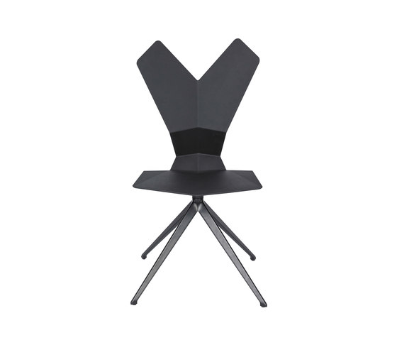 Y Chair Swivel Black Shell Black Base | Chaises | Tom Dixon