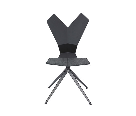 Y Chair Swivel Black Shell Black Base | Sedie | Tom Dixon