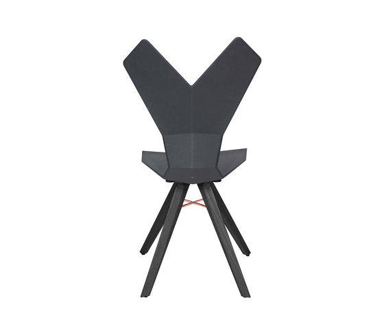 Y Chair Black Shell Black Oak Base | Sillas | Tom Dixon