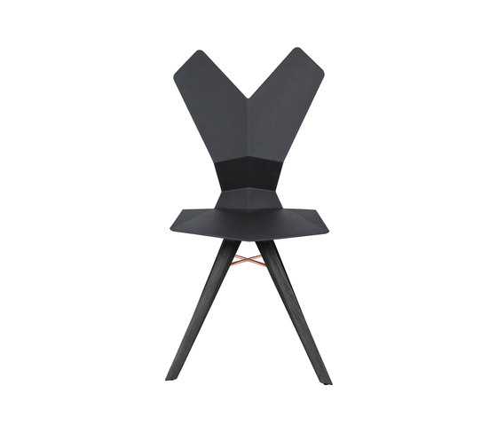 Y Chair Black Shell Black Oak Base | Sedie | Tom Dixon