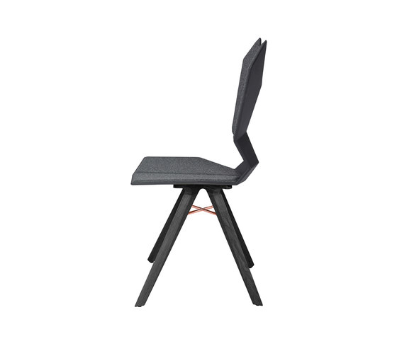Y Chair Black Shell Black Oak Base | Chairs | Tom Dixon