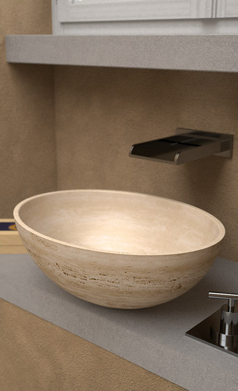 Travertino Oval | Wash basins | Glass Design