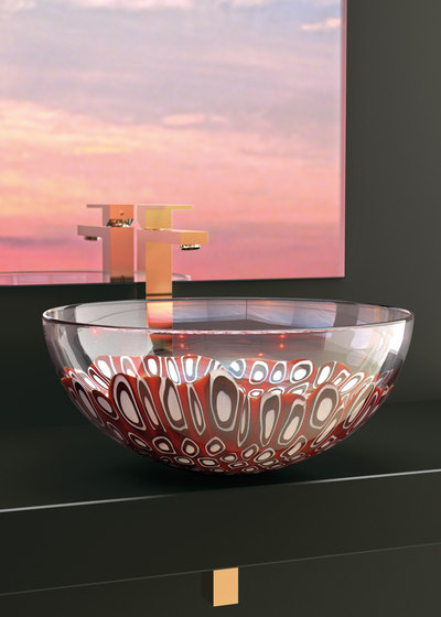 Laguna Rossa | Wash basins | Glass Design